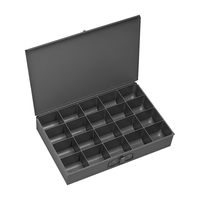BINDS20 206-95 20-HOLE SMALL STEEL COMPARTMENT BOX 13-3/8X9-1/4X2