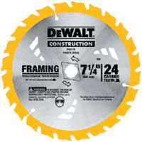 DW-3578B10 7-1/4 24T CONSTRUCTION FRAMING BLADE