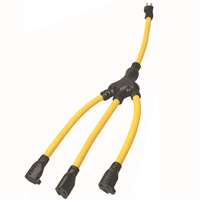 W ADAPTER - 12/3 15A STW - YELLOW 3 OUTLETS