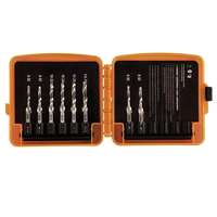 DRILL TAP TOOL KIT SIZES 2 OF 6-32, 2 OF 8-32, 10-32,10-24.12-24, 1/4-20