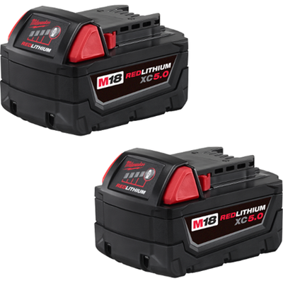 48-11-1852 M18 REDLITHIUM XC5.0 EXTENDED CAPACITY BATTERY - TWO PACK