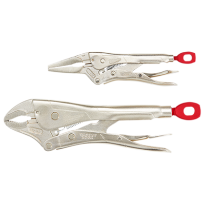48-22-3602 2PC. 6" LONG NOSE & 10" CURVED JAW LOCKING PLIERS SET