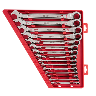 48-22-9416 15PC RATCHETING COMBO WRENCH SET