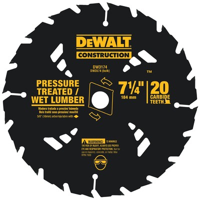 DW-3174 7-1/4 20T PRESSURE TREATED AND WET LUMBER