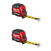 48-22-0325G 25' COMPACT MAGNETIC TAPE MEASURE 2PK