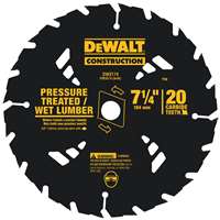 DW-3174 7-1/4 20T PRESSURE TREATED AND WET LUMBER