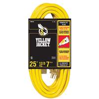 EXTENSION CORD - 12/3 25' YELLOW JACKET - LIGHTED END
