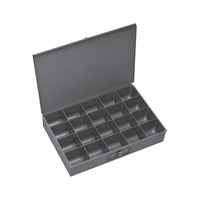 111-95 20-HOLE LARGE STEEL COMPARTMENT BOX 18X12X3