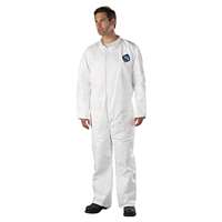 DUP-TY120S-L TYVEK COVERALL ZIP FRONT OPENWRISTS AND ANKLES