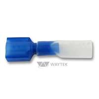 WAY-31912 16-14GA .25 BLUE MALE PUSH-ON HEAT SHRINK FULLY INSULATED