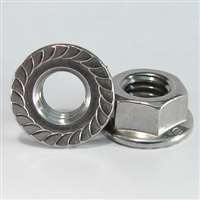 10-24 NC SERRATED FLANGE NUT STAINLESS
